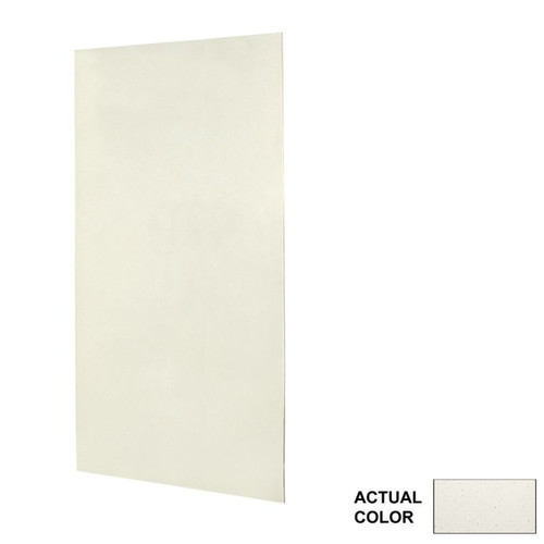 48-in W x 96-in H Solid Surface Shower Wall Panel in Crystal White