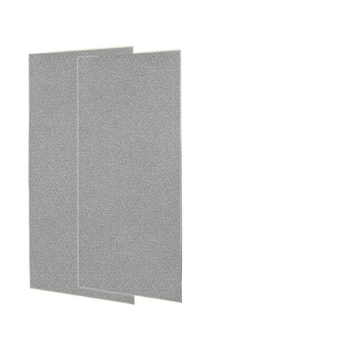 36-in W x 72-in H Solid Surface Shower Wall Panel in Gray Granite