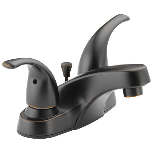 Two Handle Lavatory Faucet in Oil Bronze Finish, 1.2gpm Flow Rate