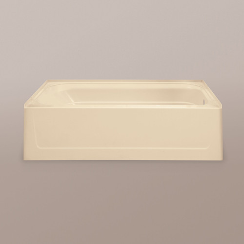 T6030RBN Topaz Fiberglass Right Hand Bathtub in Bone