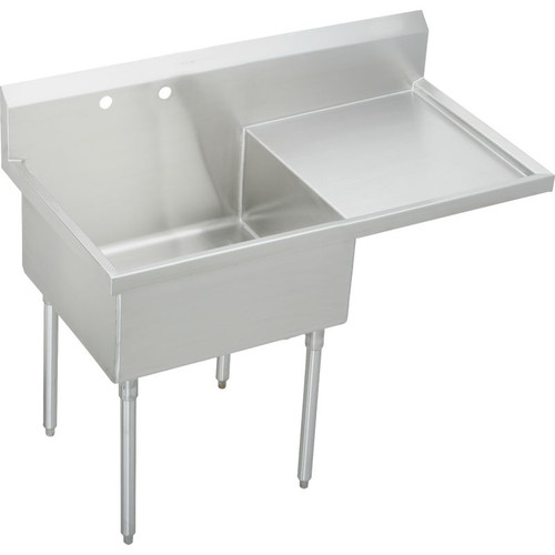 Elkay SS8136ROF2 Commercial Scullery Sink with 2 Faucet Holes in Buffed Satin