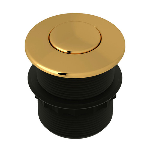 AS425ULB Air Activated Switch Button Only for Waste Disposal, Unlacquered Brass