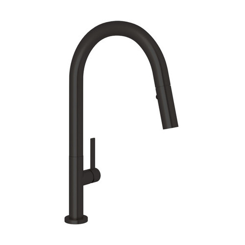 R7581LMMB-2 Lux Modern Pulldown Kitchen Faucet with Metal Lever Handle, Matte Black
