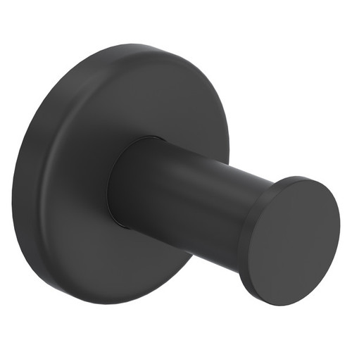 LO7MB Lombardia Wall Mount Single Robe Hook, Matte Black