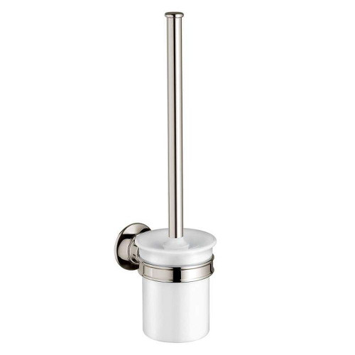 Wall Mounted Toilet Brush in Polished Nickel