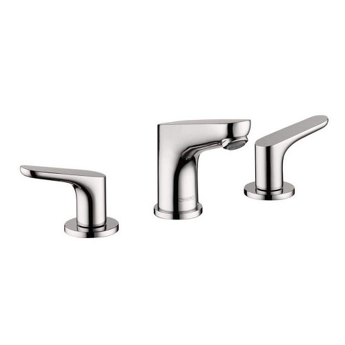 Hansgrohe 04369000 Focus Bathroom Faucet Widespread Faucet with Lever Handles in Chrome
