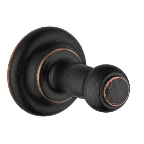 Hansgrohe 06096920 C Single Robe Hook in Rubbed Bronze