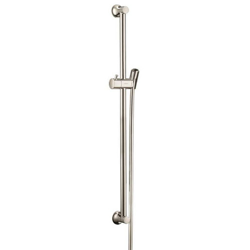 Hansgrohe 27617830 Unica C Slide bar 24in with 63in TechnifleHose in Polished Nickel