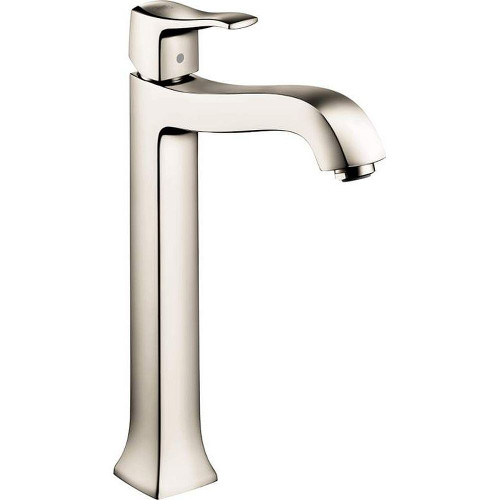 Hansgrohe 31078831 Metris C Bathroom Faucet Vessel Faucet with Lever Handle in Polished Nickel