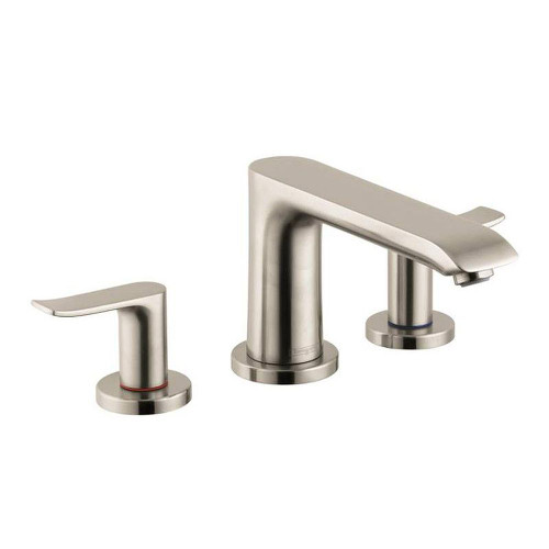 Hansgrohe 31440821 Metris Deck Mounted Roman Tub Faucet Trim with Metal Lever Handles in Brushed Nickel