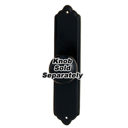 Escutcheon Traditional 4-in in Matte Black
