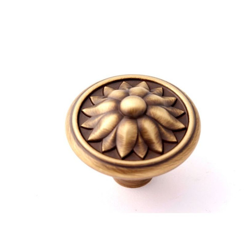 Alno Fiore A1472-AEM Knob Traditional 1-1/2-in in Antique English Matte