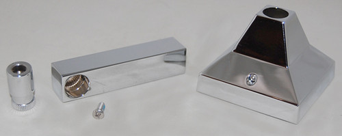 Metal Handle Assembly in Polished Chrome