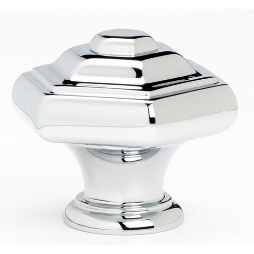 Alno Geometric A1530-PC Knob Transitional 1-1/4-in in Polished Chrome