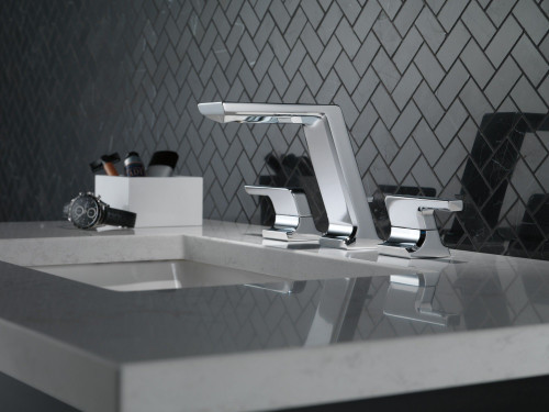 3599LF-PR-MPU Pivotal Two Handle Widespread Bathroom Faucet, Lumicoat Chrome