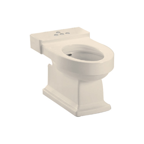 Floor Mounted Porcelain Bidet - Four Hole Faucet Drilling in Bone