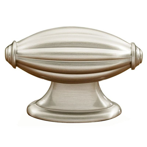 Knob Traditional 1-7/8-in in Satin Nickel