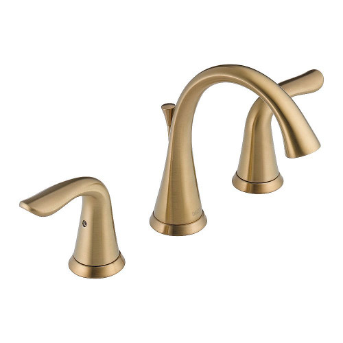 Two Handle Widespread Lavatory - Metal Pop-Up in Champagne Bronze