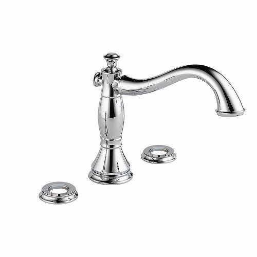 Roman Tub Filler Less Handles in Polished Chrome
