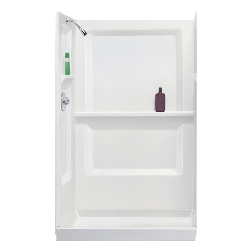 Fiberglass 34-in x 48-in Shower Walls in White