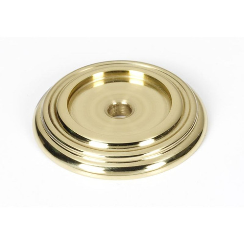 Alno Charlie's Collection A616-14-PB Backplate Transitional 1-1/4-in in Polished Brass