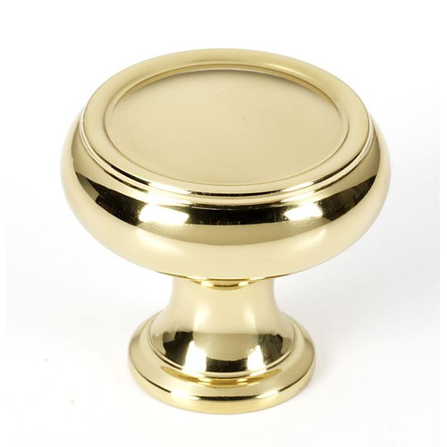 Alno Charlie's Collection A626-14-PB Knob Transitional 1-1/4-in in Polished Brass