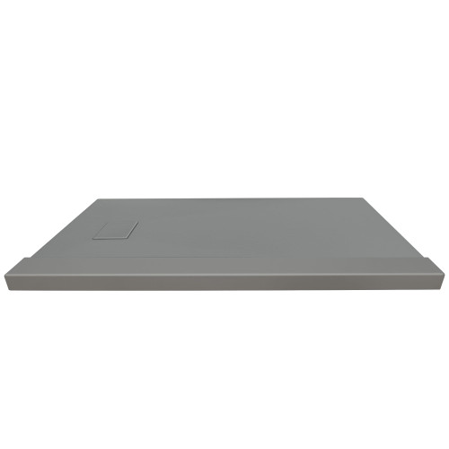 FZSTR6032-40 Trimslate 60-in x 32-in Tub Replacement Shower Base with Adjustable Single Threshold and End Drain, Dark Grey