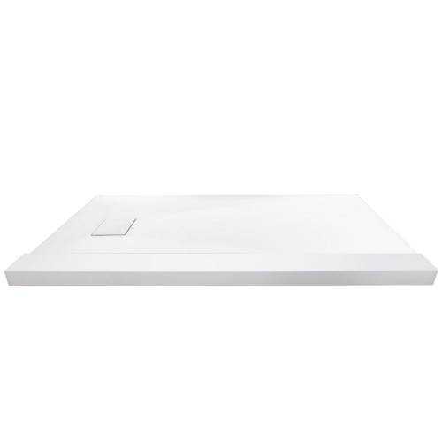 Transolid FZSTR6032-31 Trimslate 60-in x 32-in Tub Replacement Shower Base with Adjustable Single Threshold and End Drain, White