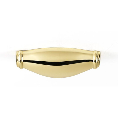Alno Charlie's Collection A626-3-PB Cup Pull Transitional in Polished Brass