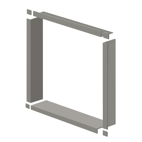 WTBK487-40 Prodigy 48-in x 48-in x 7.5-in Window Trim, Dark Grey