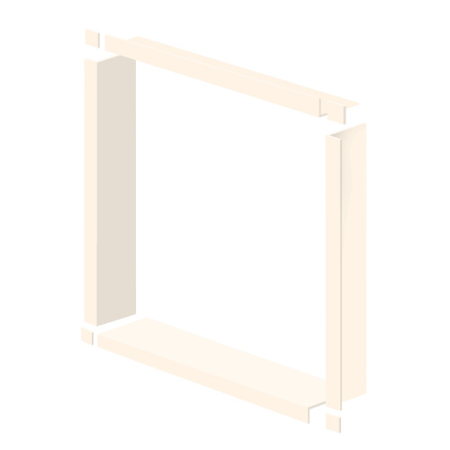 WTBK367-02 36-in x 36-in x 7.5-in Window Trim, Cameo