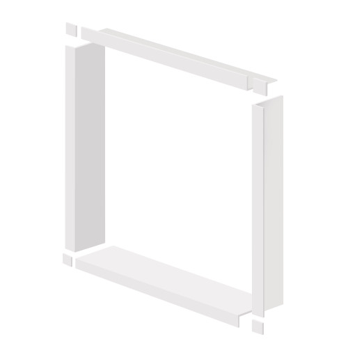 WTBK367-01 36-in x 36-in x 7.5-in Window Trim, White