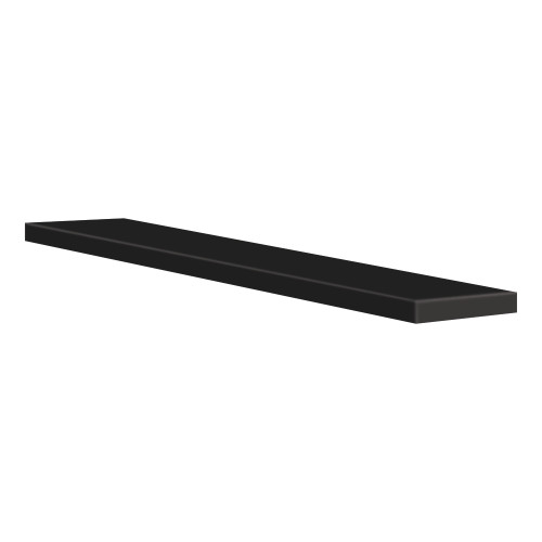 WC696-09 .5-in x 6-in x 96-in Surface Wall Cap, Black