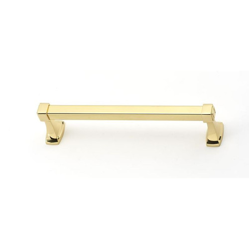 Alno Cube A6520-12-PB Modern Towel Bar in Polished Brass