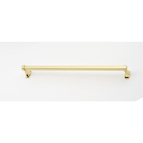 Alno Cube A6520-24-PB Modern Towel Bar in Polished Brass