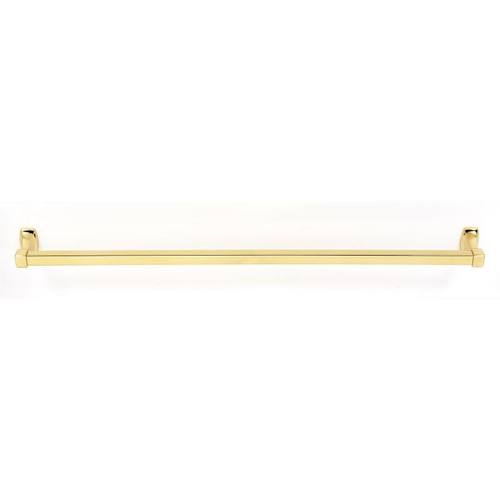 Alno Cube A6520-30-PB Modern Towel Bar in Polished Brass