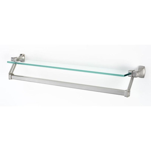 Alno Cube A6527-25-SN Modern Towel Bar in Satin Nickel