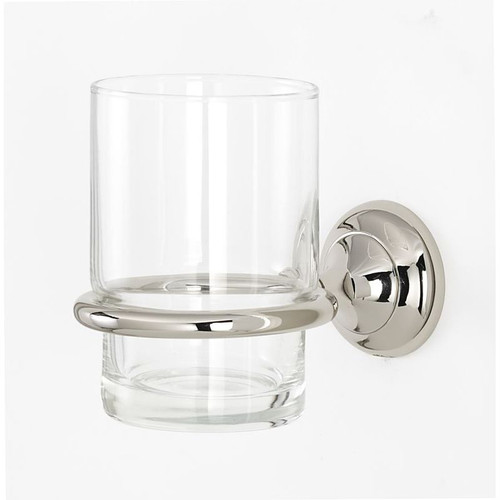 Transitional Tumbler Holder in Polished Nickel