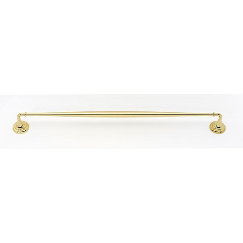 Alno Charlie's Collection A6720-24-PB Towel Bar Transitional in Polished Brass
