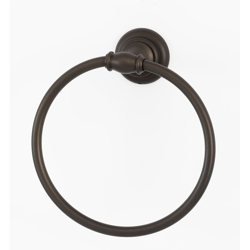 Alno Charlie's Collection A6740-CHBRZ Towel Ring Transitional 6-in in Chocolate Bronze
