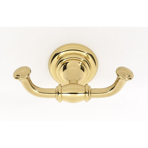 Alno Charlie's Collection A6784-PB Robe Hook Transitional in Polished Brass