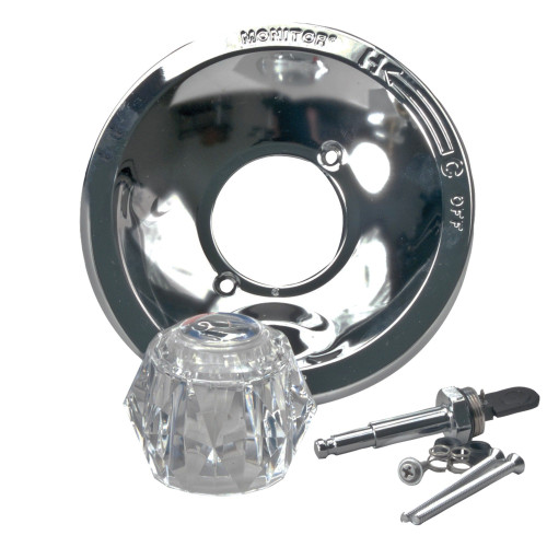 RP101821 Other Shower Trim Kit with Clear Knob Handle, Chrome