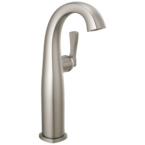 777-SS-PR-DST Stryke 6.44-in x 4.38-in x 11.75-in Single Handle Vessel Bathroom Faucet, Lumicoat Stainless