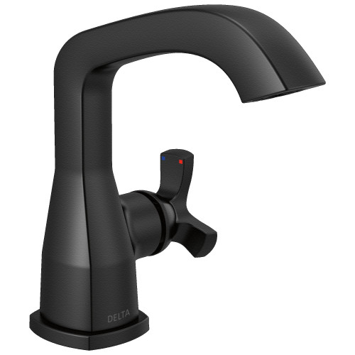 5766-BLMPU-DST Stryke 6.56-in x 6.00-in x 6.88-in Single Handle Bathroom Faucet, Matte Black