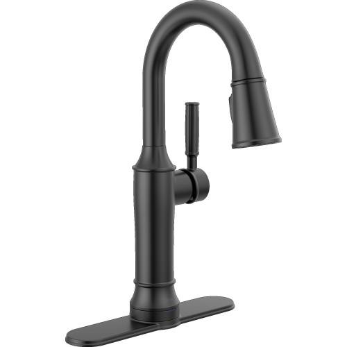 9984TL-BL-DST Renaldi 8.81-in x 2.81-in x 15.00-in Touch2O Bar and Prep Faucet with Touchless Technology, Matte Black