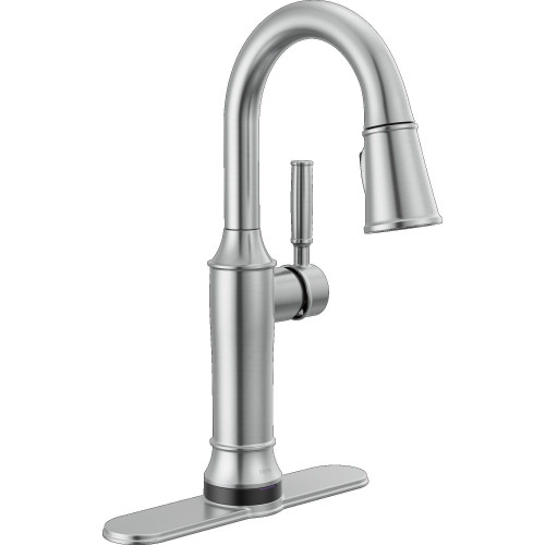9984TL-AR-PR-DST Renaldi 8.81-in x 2.81-in x 15.00-in Touch2O Bar and Prep Faucet with Touchless Technology, Lumicoat Arctic Stainless