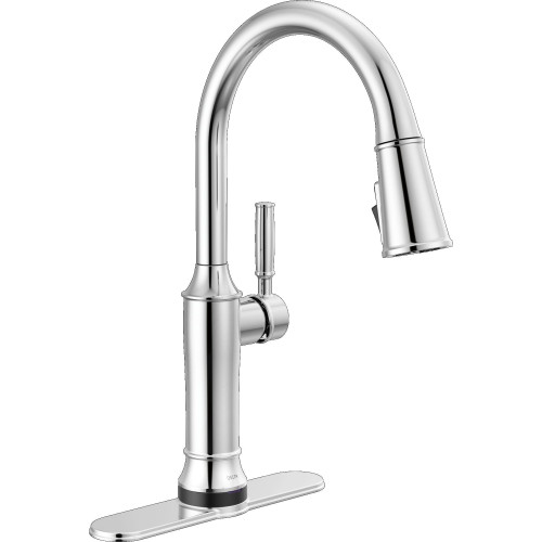 9184TL-PR-DST Renaldi 11.56-in x 2.81-in x 17.00-in Touch2O Kitchen Faucet with Touchless Technology, Lumicoat Chrome