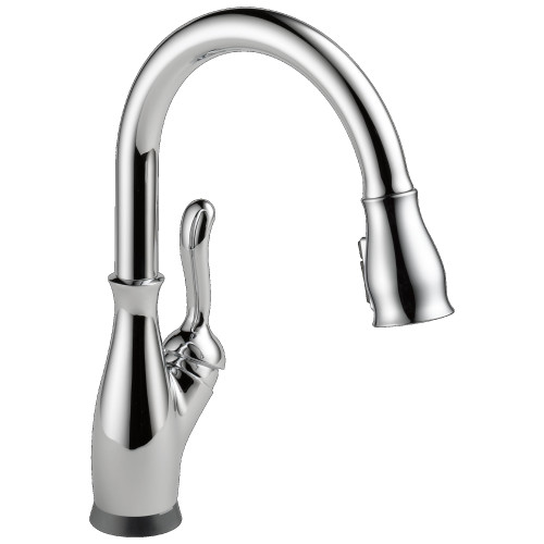 9178TLV-DST Leland 11.63-in x 10.75-in x 15.38-in VoiceIQ Kitchen Faucet with Touch2O with Touchless Technology, Chrome