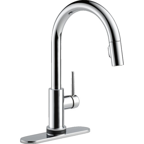 9159TL-DST Trinsic 11.38-in x 4.19-in x 16.19-in Touch2O Kitchen Faucet with Touchless Technology, Chrome