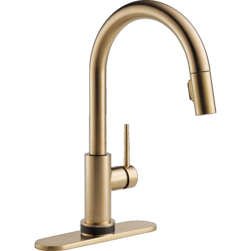 9159TL-CZ-DST Trinsic 11.38-in x 4.19-in x 16.19-in Touch2O Kitchen Faucet with Touchless Technology, Champagne Bronze